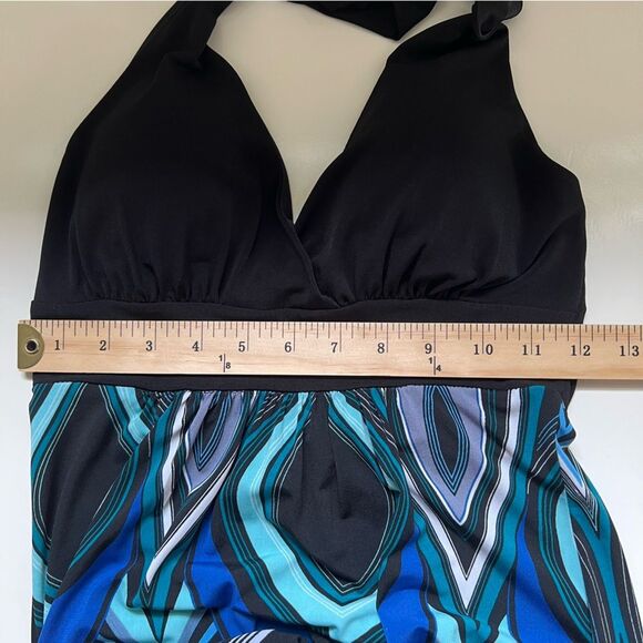 Y2K Vintage Halter Maxi Dress Peacock Size XS Whimsigoth Heart Soul - Picture 10 of 11